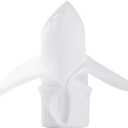 50pcs Polyester Cloth Napkins - 20 x 20 inch White Dinner Washable Napkins with Hemmed Edges for Restaurant/Wedding/Hotel(50,White)