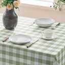 Checkered Tablecloth Rectangle Gingham Table Cloths Waterproof Wrinkle Free Buffalo Plaid Table Covers Washable for Dining, Parties & Outdoor Picnic(Sage Green,60"120")