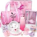 Golray 15 Pcs Dance Recital Gifts for Girls Age 5 6 7 8 12 with Ballet Dance Bag/Musical Ballerina Jewelry Box/Water Bottle/Journal Christmas Birthday Gifts Kid Girl Toy for Daughter, Granddaughter