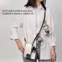 VICHUNHO Crossbody Phone Strap with 2 Tether Tabs, Adjustable Anti-Theft Cellphone Lanyard, iPhone Chain Leash Sling for Women Black