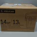 Pelican 14 Quart Cooler, Dark Gray/Green (13 liters)