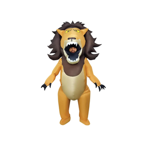 Morph Inflatable Lion Costume for Adults, Funny Blow Up Lion Outfit, Inflatable Animal Costume for Men, Halloween Costumes for Adults