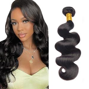 Bundles Human Hair Body Wave Bundles 20 Inch Body Wave Bundles Unprocessed Brazilian Virgin Hair Extensions Natural Black Color