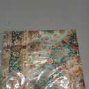 Boho Floral Throw Pillow Covers 18x18 inch Set of 2,Green Boho Rug Geometric Floral Pattern Decor Double Sided Pattern Cushion Cover Soft Pillow Case Living Sofa Room Bed Square Pillow Cover