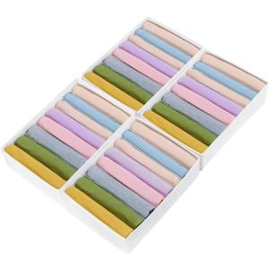 4 Packs T-shirt Drawer Organizers for Clothing,8 Grids Compartment Wardrobe Storage Box, Washable Clothes Organizer for Folded Clothes, T-shirt, Legging, Silk Scarve-White