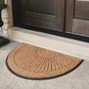A1HC Natural Coir and Rubber Door Mat, 30x48, Thick Durable Doormats for Entrance, Heavy Duty, Low Pile Door Mat, Easy to Clean, Long Lasting Front Entry Doormat