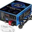 80 Amp RV Power Converter, 110V AC to 12V DC RV Converter Battery Charger with Multi Stage Smart Charging 13V to 16.5V Adjustable Operating Range, Suitable for RV, Boat & Off-Grid Systems