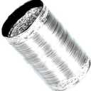 COHEALI Flexible Aluminum Foil Exhaust Hose Telescopic Duct for Kitchen Ventilation Air Duct for Smoke Exhaust Fire Resistant Design for Safe Use Home Environments