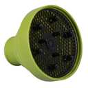 Generic Hair Dryer Diffuser, Portable Diffuser Hair Dryer Attachment, Foldable Blow Dryer Attachments for Curly Hair, Fits 4-5cm Nozzle Diameter of the Hair Dryer (Green)
