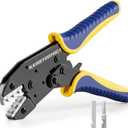 haisstronica Crimping Tool for Solar Connectors - AWG 14 12 10 Ratchet Wire Crimper Tool