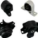4 Pack Engine Motor Mount for 2001-2005 Honda Civic 1.7L Motor Transmission Mounts for Auto Trans Replace #A6595 A6588 A6591 A4511