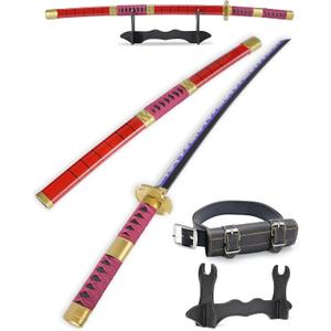 Cold Blade Katana Sword - 41 inches Katana Replica with Holster Belt and Display Stand - Sword with Authentic Design