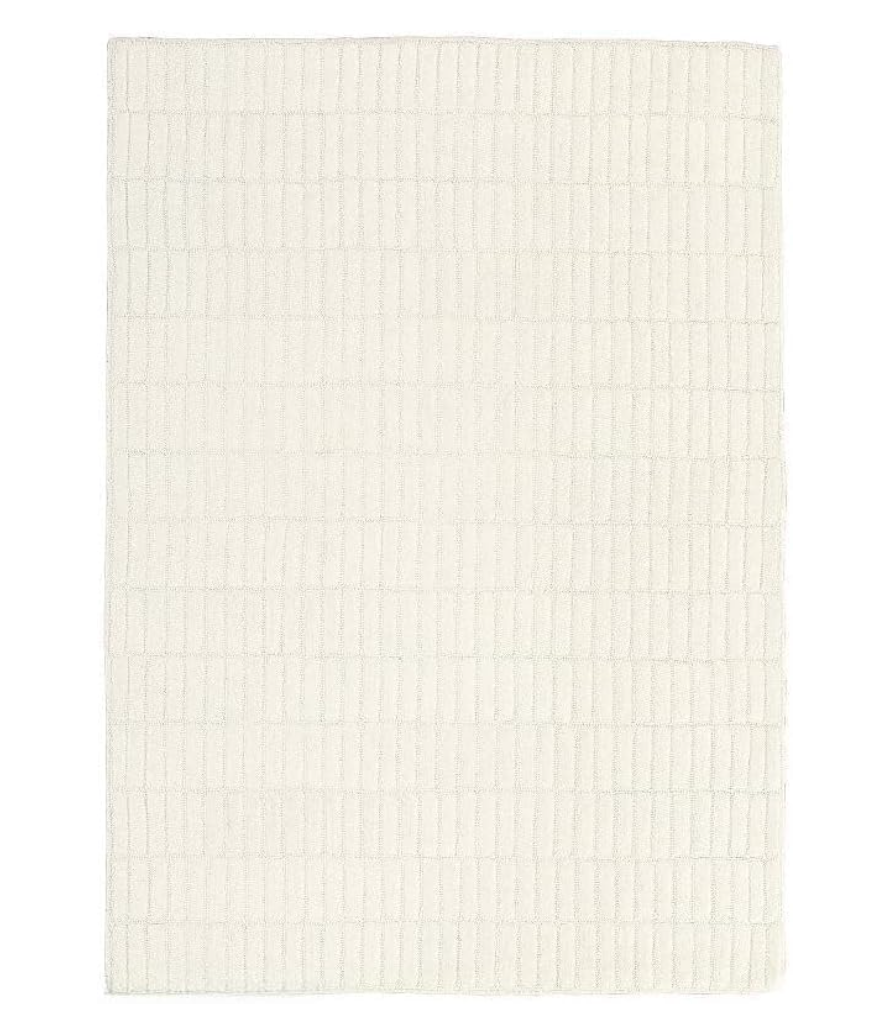 100% Authentic Capitola Tufted Handmade Woolen Area Rug Bedroom Decor Office Rug (Ivory, 39x24,5in)