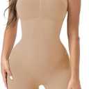 Ellareese Strapless Shapewear Bodysuit Butt Lifter Body Shaper for Women Under Dress Tummy Control full Body Shapewear Size S