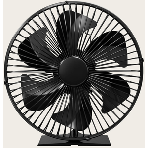 Heat Powered Wood Stove Fan with Safety Guard | Non Electric Heat Activated Fan for Wood Burning Stove/Log Burner | Thermoelectric Fireplace Fan 