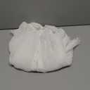 Men's Sheer Mesh Button Down Shirts Textured Long Sleeve Fitted Shirt Tops Party Top White X-Large