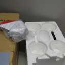 MOKATNG 4-Light Bathroom Light Fixtures, Vanity Light with Milky White Shades, Matte Black Bathroom Light Fixtures Over Mirror, Modern Bathroom Wall Lamp for Mirror Living Room Cabinet Bedroom