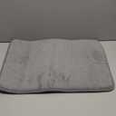 OLANLY Thick Memory Foam Bath Mat Rug 24x16, Extra Soft Absorbent Bathroom Rug, Quick Dry Bath Mats, Non-Slip, Machine Washable Carpet for Bathroom, Tub and Shower, Home Decor Accessories, Grey