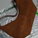 Slouchy Suede Shoulder Bags For Women Retro Crossbody Bag Tote Bag Satchel Bag Winter Work Purses Crescent Bag Handbag Fall (Brown)