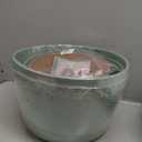 Fielda 8/10/12 Inch Self Watering Pots for Indoor/Outdoor Plants - Large Plastic Planter with Drainage Holes, Water Level Indicator & Deep Reservoir, Modern Decorative Flower Pots (Green)