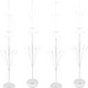 Aneco 4 Set Balloon Stand Kit for Floor, Balloon Tower Backdrop Decoration For Table, Sesame Street Party Decorations with Base Pole Water Bag for Wedding Baby Shower Birthday Party, Only White Stand
