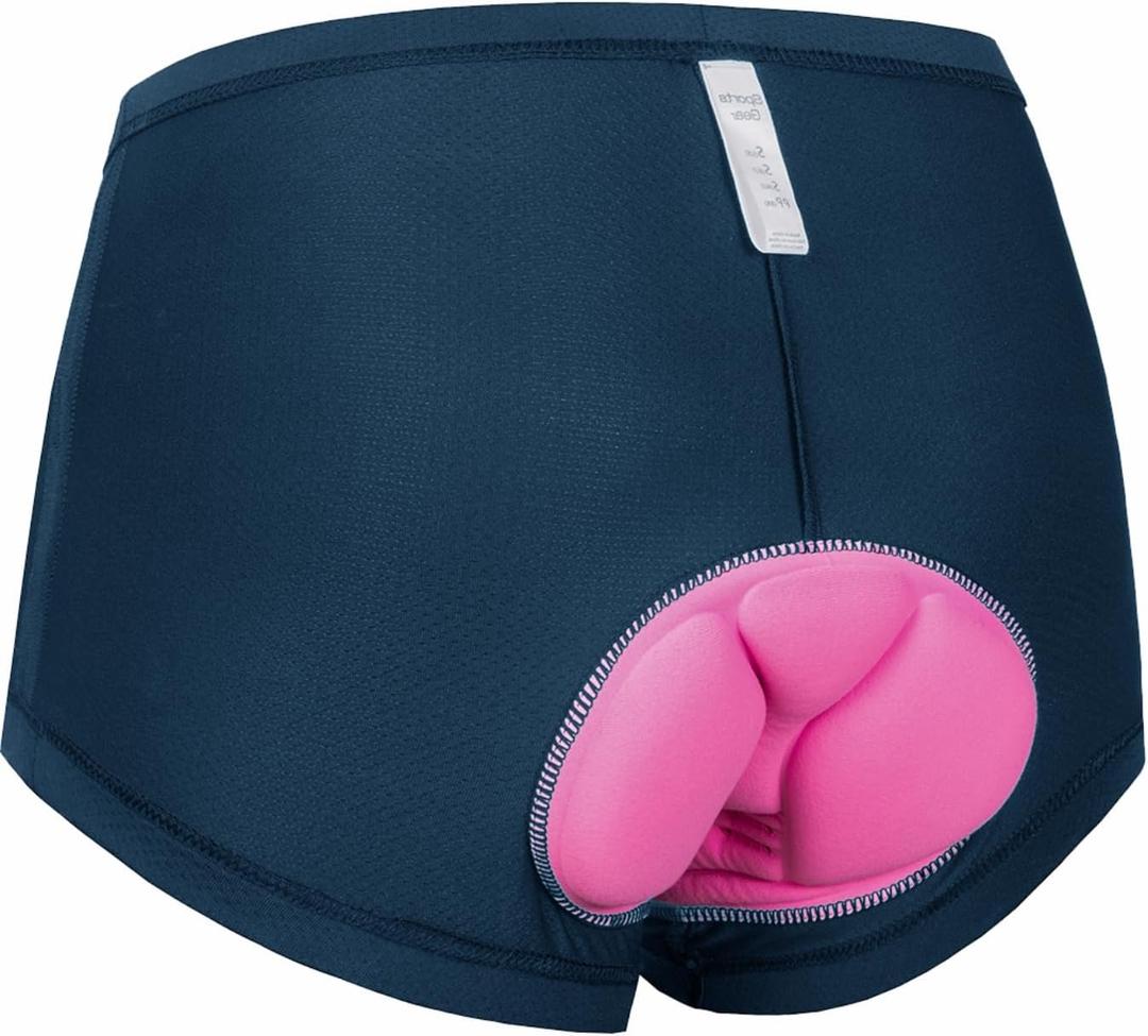 Women's Cycling Underwear 4D Padded Bike Shorts Lightweight Bicycle Biking Undershorts Breathable Ergonomic Design (X-Large, Blue)