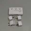 DOACE 220v to 110v Voltage Converter US to Europe: 350W 220 to 110 Voltage Converter for European Travel - International Power Adapter Plug Combo Step Down Transformer White