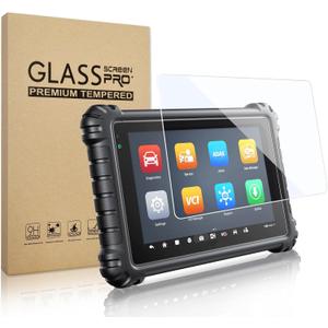 Compatible for Autel MaxiSys Ms906 Pro/Ms906 Pro-TS Tempered Glass Screen Protector, 8 inches Protective Film Replacement for Autel MaxiCOM MK906 Pro/Mk906 Pro-TS, with Full Installation Tools