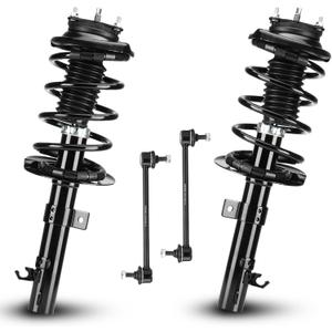 Front Struts Assembly Shock Absorber Sway Bar Links Kit Fit for Ford Focus Only 2.0L 2006 2007 2008 2009 2010 2011,Replace 172257 172258 K80066 (4Pcs)