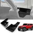Wheel Well Storage Bin Fit for 2018-2023 Jeep Wrangler JL JLU 4XE Rear Trunk Side Storage Box Cargo Organizer Cargo Tray for Wrangler JL 4dr Accessories(18-23 Trunk Organizer, Not Gladiator)