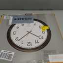 Bernhard Products Black Wall Clock, Silent Non Ticking - 16 Inch Extra Large Quality Quartz Battery Operated Round Easy to Read Home/Office/Business/Kitchen/Classroom/School Clocks