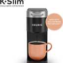 Keurig K-Slim Single Serve K-Cup Pod Coffee Maker, Multistream Technology, 3 Brew Sizes, Slim and Sleek Design, 46oz Removable Reservoir, Black