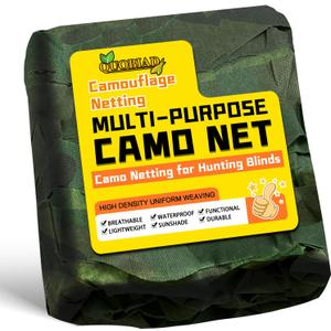 Camo Netting Camouflage Netting, Military Camo Net Cover Outdoor for Hunting Blinds, Army Surplus Camo Theme Party Decorations (5ftx33ft)