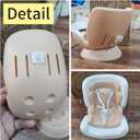 Car Seat Protector for 17cm Doll, Desktop Ornament Set with Accessories,Air Vent Stuffed Toy Carseat, Perfect for Car Decoration and Display,Suitable for 17cm Dolls (Milk Tea)