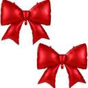 2pcs Large Bow Balloons, Bow Themed Party Decorations Elegant Coquette Balloons for Coquette Birthday Wedding Engagement Party Decoration (Red)