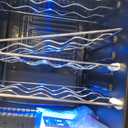 BLACK+DECKER 26 Bottle Wine Fridge with Interior Light and Mechanical Temperature Control, Compressor Cooling Wine Cooler Refrigerator with 4 Wine Racks and 1 Flat Shelf, Wine Bottle Chiller