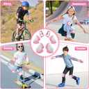 Wemfg Kids Protective Gear Set Knee Pads for Kids 3-14 Years Toddler Knee and Elbow Pads with Wrist Guards 3 in 1 for Skating Cycling Bike Rollerblading Scooter