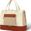 Women's Weekender bag Travel Duffel Bag with Shoe Compartment 21-inch Airline-Approved Carry-On, 2-Piece Overnight Bag Set Personal Item Luggage