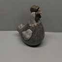 Deco 79 Polystone Rooster Decorative Garden Sculpture Indoor Outdoor Garden Statue, Outdoor Sculpture 8" x 5" x 13", Gray