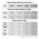 DaysU Micro Fleece Baby Sleep Sack 6-12 Months with Long Sleeves 1.5 TOG, Plush Warm Baby Wearable Blanket with 2-Way Zipper, Unisex Sleeping Bag for Infant Newborn, Buffalo Plaid (Medium)