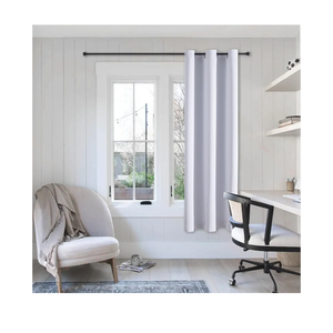 ChrisDowa Grommet Blackout Curtains for Bedroom - Thermal Insulated Room Darkening Curtains for Living Room (1 Panel Set, Greyish White, 42W x 63L)