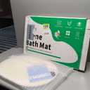 Stone Bath Mat for Bathroom|Diatomaceous Earth Bath Mat|Quick Dry Water Absorbing Bath Stone Mat Large|Non-Slip Bathroom Shower Rug|Easy to Clean (2416'', Wood Grain, Oval)