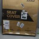 MotorBox Car Seat Covers - Ranch Leatherette Faux Leather Black Seat Covers for Car - Diamond Stitched Cushioned Seat Protectors for Automotive Accessories, Trucks, SUV, Car - Two Front Covers