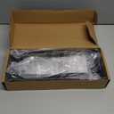 Paper Towel Holder Wall Mount for Kitchen, Easy One-handed Operation Design, Self Adhesive Paper Towel Holder with Shelf for Bathroom, RV Paper Towel Rack Paper Roll Holder with 2 Hooks, Black