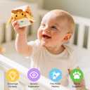 let's make Baby Toys 6-12 Months First Forest Animal Set Soft Barn playset with 5 Stuffed Woodland Animals, Rattle Crinkle Mirror Sensory Montessori Travel Toy Gift for Babies Boy Girl Toddlers 1-3