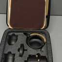 fanquare Chinese Black Ceramic Kungfu Tea Set, Japanese Portable Tea Set with Tray, Travel Tea Set with Teapot