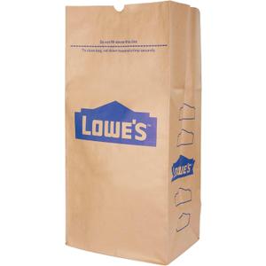 Lowe's 30 Gallon Heavy Duty Brown Paper Lawn and Refuse Bags for Home and Garden (10 Count), Large (LOWESLL)