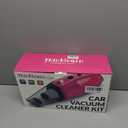 ThinkLearn Car Cleaning Kit, Car Vacuum Detailing Kit Interior with High Power Handheld Vacuum, Including 7Pcs Detailing Brush Set, Windshield Cleaner, Pink Car Accessories for Women