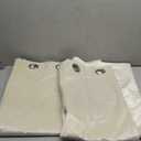 MIULEE 100% Blackout Velvet Curtains 84 Inches Long Ivory White Black Out Curtain for Bedroom Windows Living Room Darkening Thermal Insulated Grommet Cream Drapes for Light Blocking Set of 2