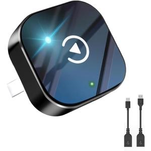 Wireless CarPlay Adapter2026 Upgraded  Suitable for Apple iPhone & Android, with Compact Size, Plug-and-Play Convenience, and Fast, Stable Connection for CarPlay & Android Applications